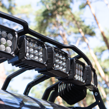 LED munkalámpa alsó konzollal és kábellel, 12db LED, 12/24V, 10000lm, 100W,