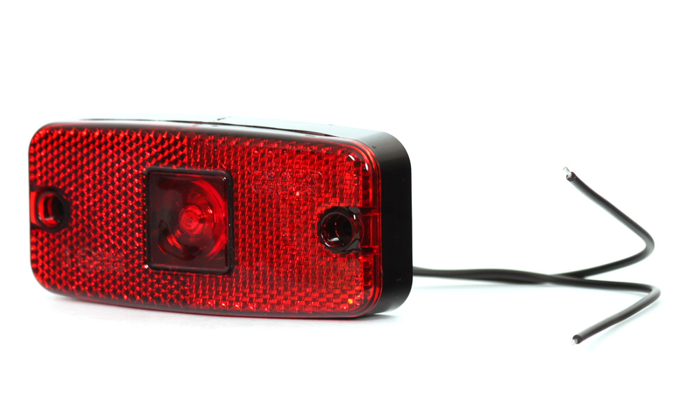 Helyzetjelzõ LEDES PIROS 224-W46 220mmX075mm 12-24V Universal