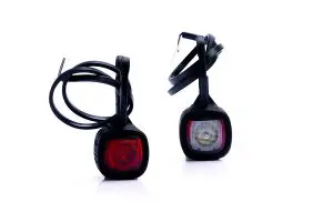 Szélességjelző, LED-es, leffencses, 12-30V, 2 funkciós, 0,5 m -es kábellel