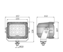 Munkalámpa LED-es kék fénnyel 7000 lumen 12/24V CRP3S.60708