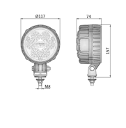 Munkalámpa LED -es, kék fénnyel, 500 lm, 12/24V