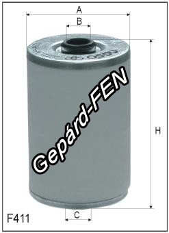 Üzemanyagszűrő - Mercedes (Trucks): 1222-5038, Scania (Trucks), Volvo - felt -  Mann: BF 900X, BFU 900X, Filtron: PW 823, Asso: WP4855
