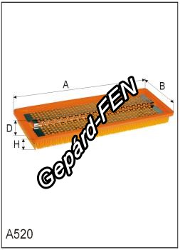 Levegőszűrő - Mercedes: 507D, 609D, 709D, 809D, (Eng. OM 364) -  Mann: C 60230, Filtron: AP 068, Asso: AB1376
