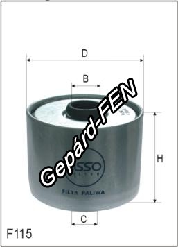Üzemanyagszűrő - Citroen,DAF,Fiat,Ford,Peugeot,Renault,Volvo, Żuk, Massey Ferguson 261 (4512, 4540) -  Mann: P 945X, Filtron: PM 844, Asso: WP4872