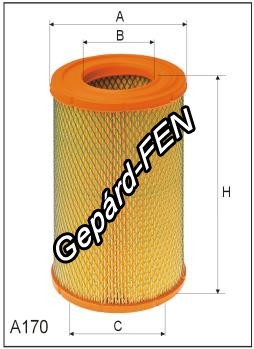 Levegőszűrő - Lublin III ( eng. Euro II ) -  Mann: -, Filtron: AR 233/1, Asso: AB1217