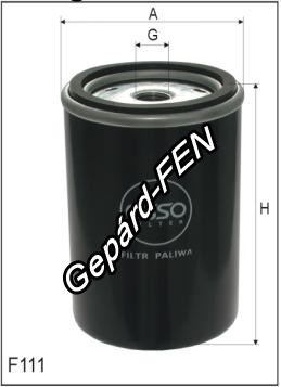 Üzemanyagszűrő - DAF Serie 65, 65CF, 75, 75CF, 85, 85CF, 95 -  Mann: WDK 940/5, WK 940/5, Filtron: PP 861/3, Asso: WP4100