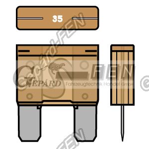 Maxi késes biztosíték 35A