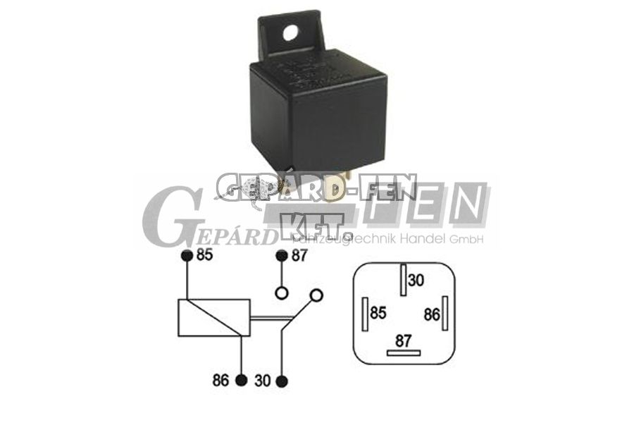 Relé 4L+T 24V 20A