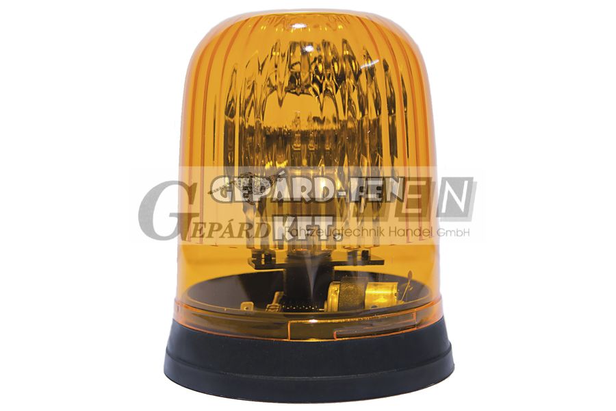 Forgólámpa BORDÁS búrás 12V (H3 izzós), 3 CSAVAROS felfogatás - fogaskerékmeghajtás - Dasteri átm.: 144mm, mag.: 174mm - 430/12.05