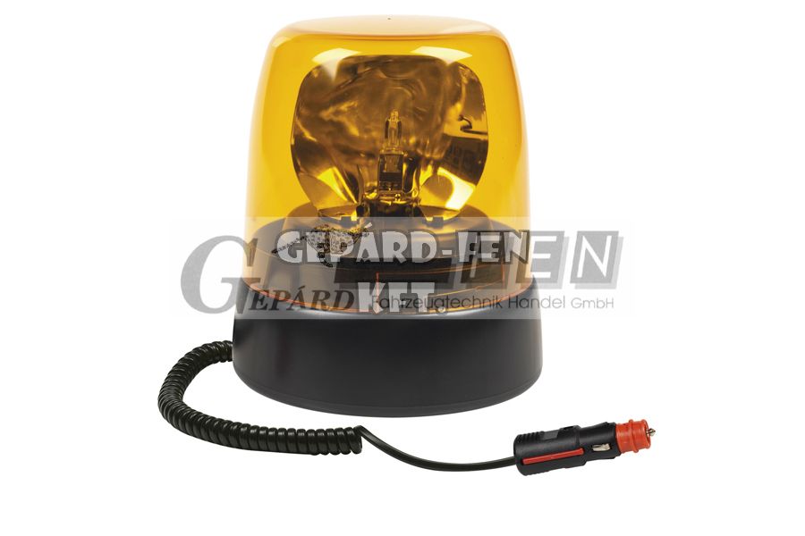 Forgólámpa ALACSONY SIMA búrás 12/24V (H1 izzó nélkül), MÁGNESTALPAS felfogatás - fogaskerékmeghajtás - Dasteri átm.: 146mm, mag.: 166mm - 460M/12-24.05