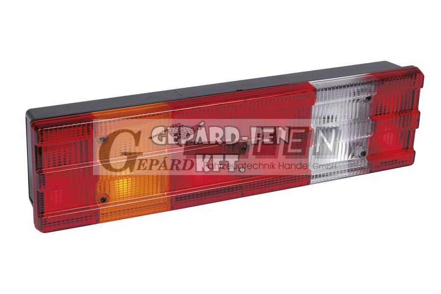 BÚRA 6 kamrás 3BORDÁS búrás Mercedes Actros hátsólámpához BAL oldal 525x130mm - P2100L