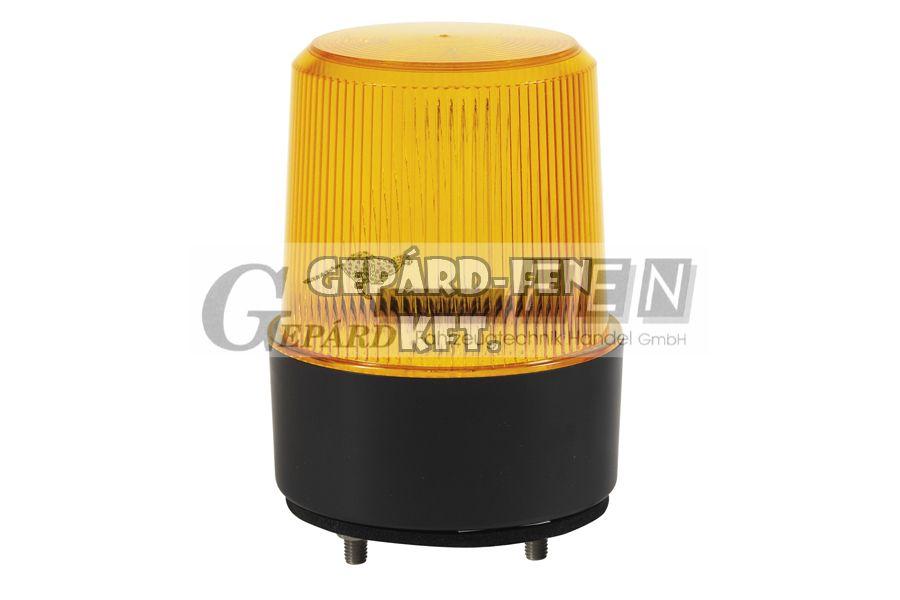 Xenon villanócsöves Forgólámpa MINI sárga, 10-100V, 2 CSAVAROS felfogatás, átm.: 76mm, mag.: 98mm, csavartáv.: 45mm - DXL-5MV5M.05