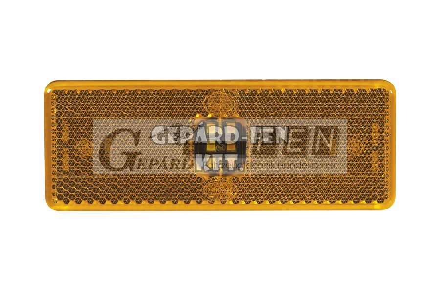 Szélességjelző téglalap alakú (Mercedes Actros) 6LED-es 12-24V +CSATLAKOZÓ, 120x45mm, Illesztőcsapok táv.:75mm - 535-0.05
