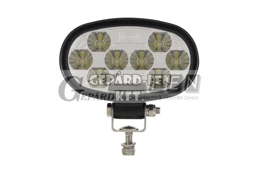 !!!AKCIÓ!!! a készlet erejéig - Munkalámpa OVÁLIS 8LED-es 24W 10-30V 140x86(tartóval: 115)mm, vast.: 55mm - WRK-LED-120