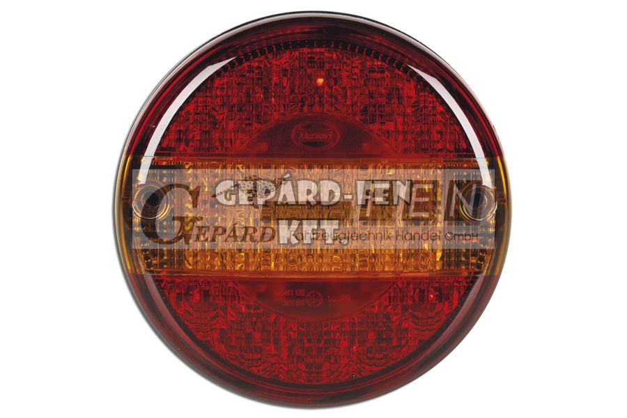 Hátsólámpa teljesen LED-es, kerek Avia típus, 3funkciós (hj.+fék+index), átm.: 140mm, vast.: 72mm, csavartáv.: 45mm - DSL-182AR