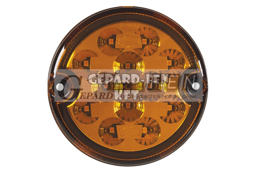 Irányjelző kerek sárga 12LED-es 9-33V átm.: 95mm, vast.: 31mm, furattáv.: 80mm - DSL-210DIR