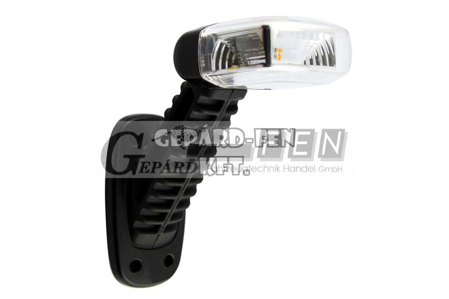 Szélességjelző 10-33V LED-es Piros/Fehér/Sárga 45 fokos hosszú ferde JOBB oldal 149mm kinyúlás - DSL-630H567R