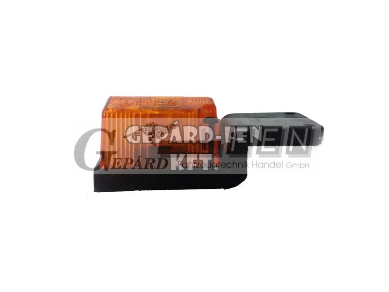 Szélességjelző Sárga rövid Z talpas, izzós kivitel 58mm (talppal 102mm) x 43mm mag.: 39mm - 512-1.05