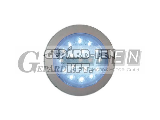 Belső világítás 24V, 18LED-es Fehér kör alakú, süllyeszthető, belső átm.: 56mm, teljes vast.: 24mm - DS-SL-24.18