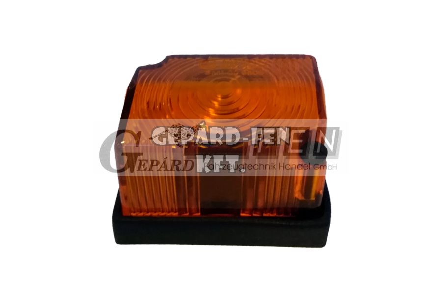 Szélességjelző SÁRGA rövid, izzós kivitel 58x43mm, mag.: 39mm - 512-0.05