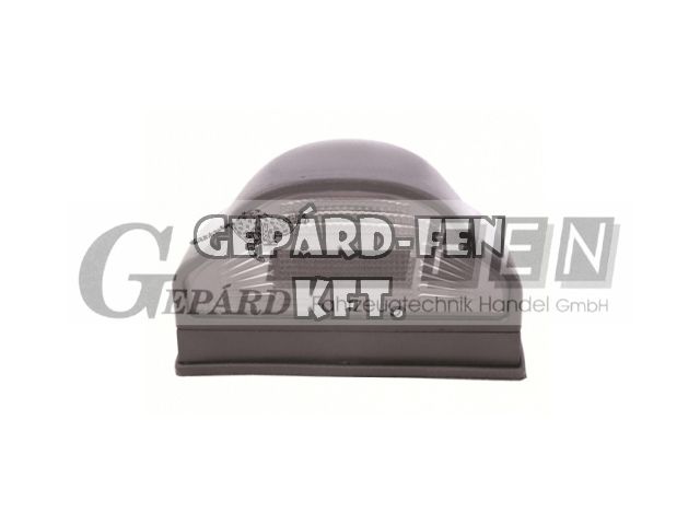 Rendszám megvilágítás közepes ívelt téglalap izzós 100mm x 56mm x 56mm