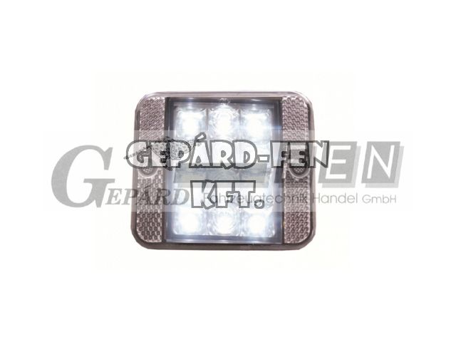 Tolatólámpa 12LED-es !!! 12V !!!, 85 x 75mm, vast.: 26mm, csavartáv.: 45mm (MD-40LED)