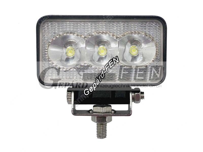 Munkalámpa TÉGLA 3LED-es fémházas TERÍTÕ (90°) 10-30V, 9W, 720lumen, IP67, méret(tartó nélkül):110x60mm, vast.:56mm
