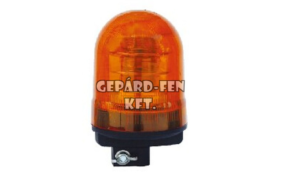 !!!ÚJDONSÁG!!! - Villogólámpa (Forgólámpa) sárga 18LED-es, magas kivitel, adapteres, 12-24V, átm.: 127mm, mag.: 204mm
