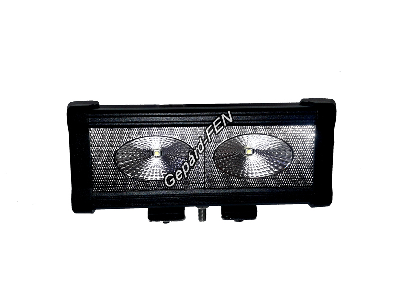 Munkalámpa tégla 2LED teritő 20W 12-24V 200x100mm