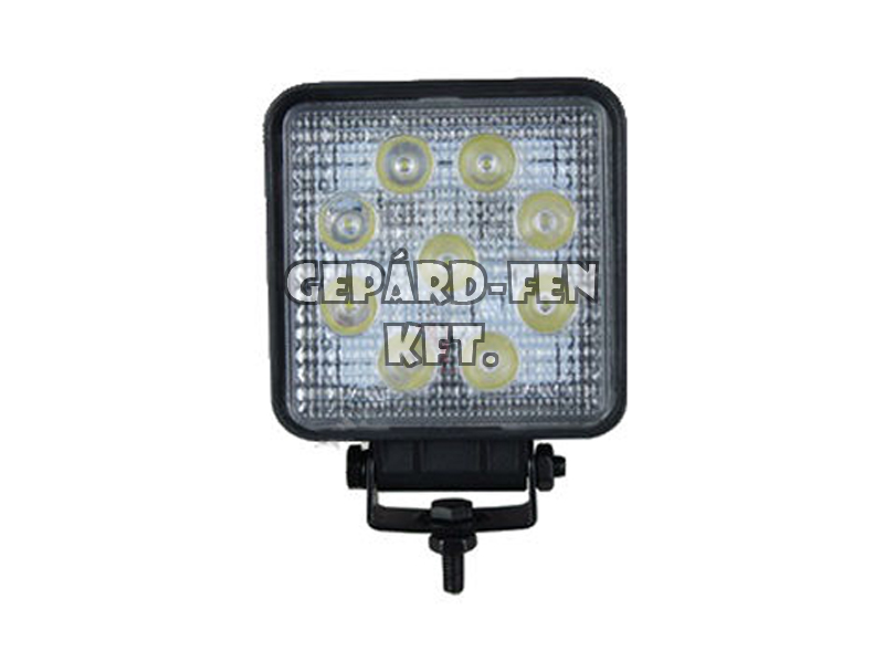 Munkalámpa kocka 107x107 mm, 9 LED terítõ 9x3W  2200 lm 12-24V , IP67