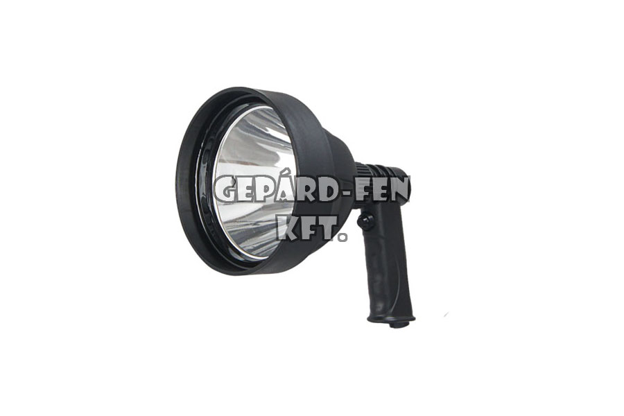 !!!ÚJDONSÁG!!! - Nagy teljesítmény Kereső / Vadász Munkalámpa Szúró, 1LED-es (15W), 1200lumen, Li-akkumulátoros (4Ah), működési idő: 2óra, töltési idő (220V hálózatról vagy szivargyújtóról): 8óra, átm.: 150mm