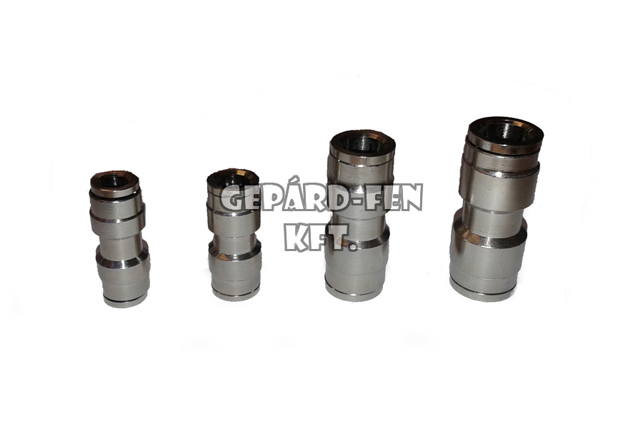 Légfékcső gyorstoldó fém egyenes 12mm