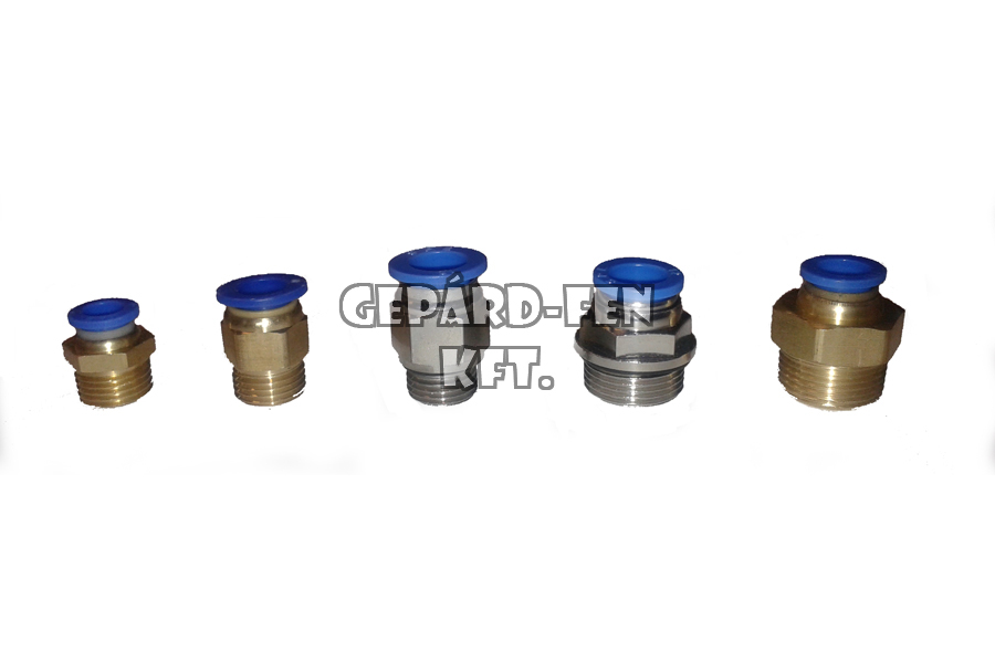 Légfékcső gyorstoldó fém menetes M22x12mm
