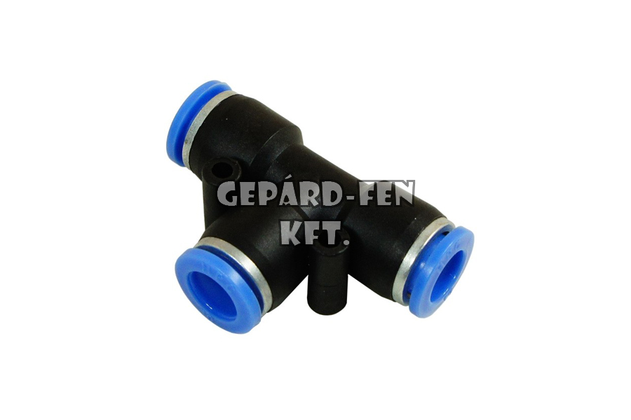Légfékcsõ gyorstoldó mûanyag T - Szûkítõ 8mm/8mm/6mm
