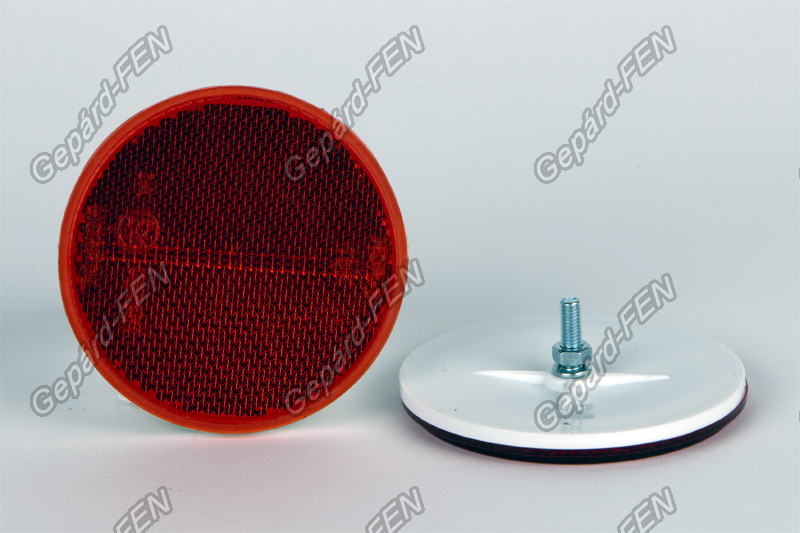 Prizma kerek piros csavaros 78mm átmérő