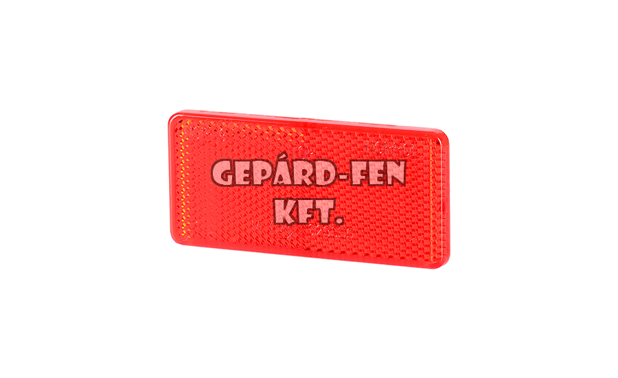 Prizma téglalap piros öntapadós 94mm x 44mm