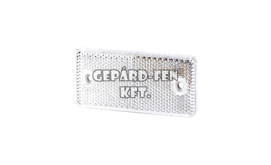 Prizma téglalap fehér 2 lyukas 94mm x 44mm