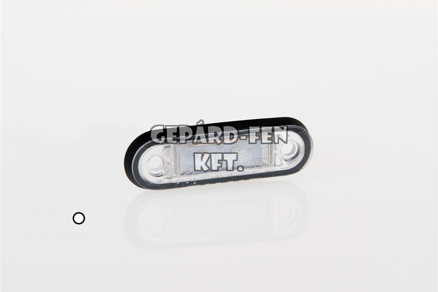 Szélességjelző 12-24V süllyesztett kerekített alakú fehér 2 LED-es 78mm x 22mm (FT-15B LED)
