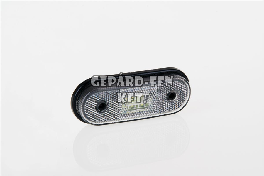 Szélességjelző 12-24V kerekített alakú sík hátoldalas fehér 4 LED-es 120mm x 46mm (FT-20B LED)