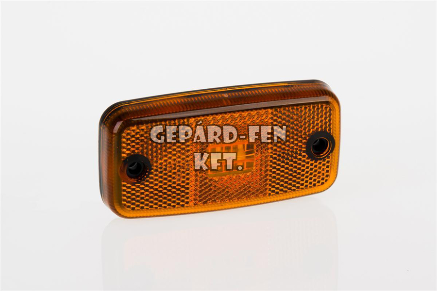 Szélességjelző 12-24V téglalap alakú sík hátoldalas sárga 4 LED-es 110mm x 54mm (FT-19Z LED)