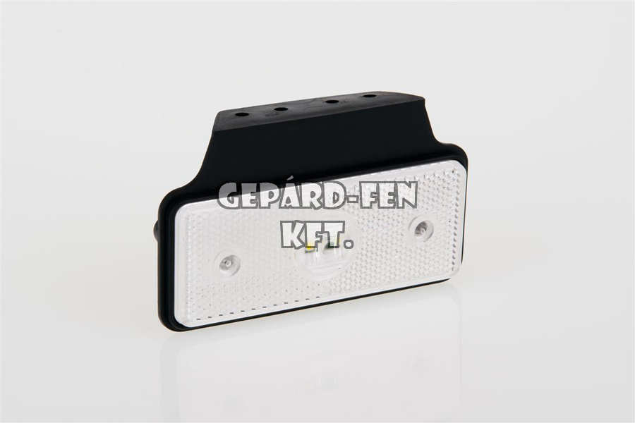 Szélességjelző 12-24V téglalap alakú fehér 2 LED-es +tartó 118mm x 72mm (Mercedes Sprinter) (MD-13B+K LED)