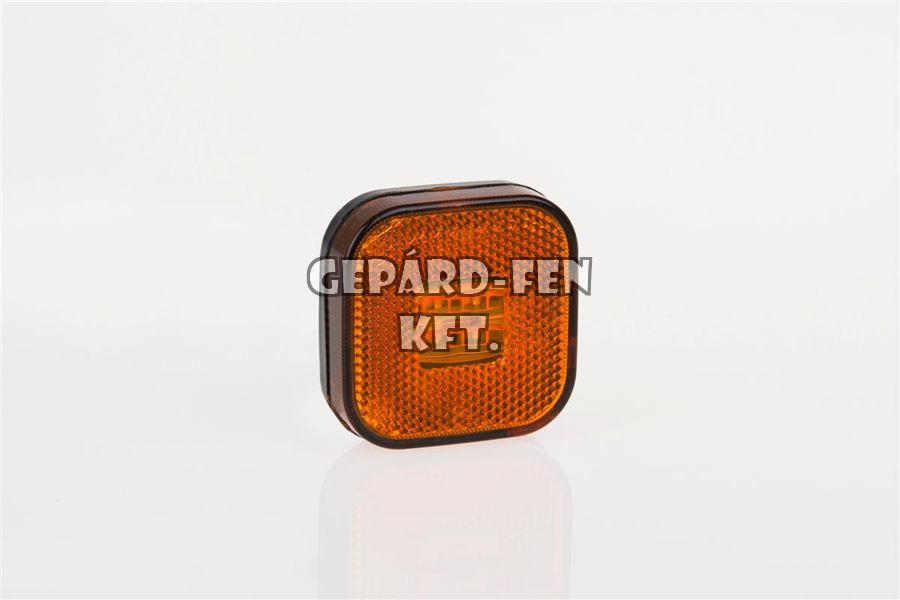 Szélességjelző 12-24V MAN kocka alakú sík hátoldalas sárga 4 LED-es 62mm x 62mm (FT-27Z LED)
