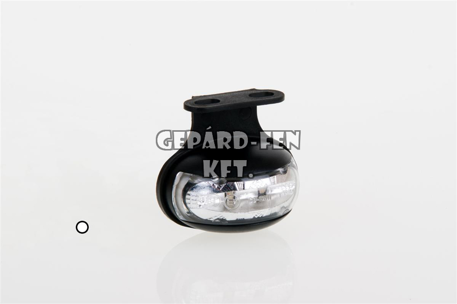 Szélességjelzõ 12-24V félköríves alakú fehér 2 LED-es +tartó 60mm x 50mm (FT-12B+K LED)