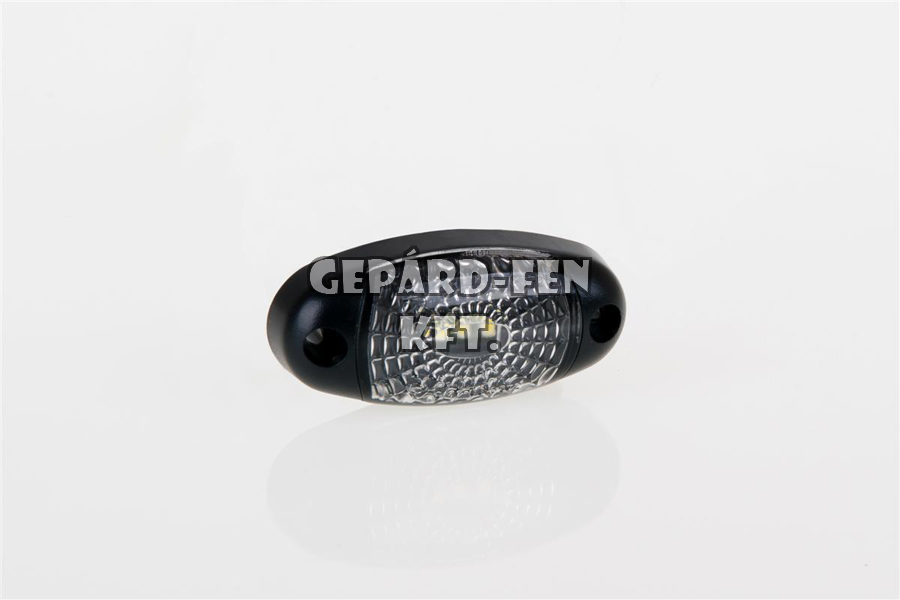 Szélességjelző 12-24V ovális alakú sík hátoldalas fehér 3 LED-es 72mm x 34mm (FT-025B LED)