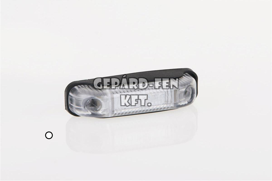 Szélességjelző 12-24V trapéz alakú fehér 2 LED-es 80mm x 18mm (FT-13B LED)