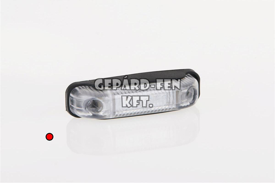 Szélességjelző 12-24V trapéz alakú piros 2 LED-es 80mm x 18mm (FT-13C LED)
