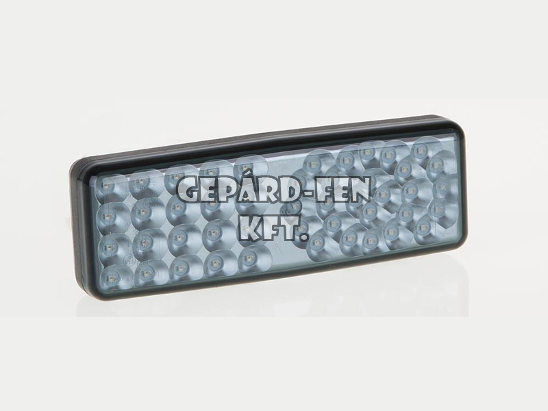 Hátsólámpa 12-24V univerzális keskeny tégla alakú 3 funkciós LED-es 200mm x 70mm x 40mm (FT-32 LED)