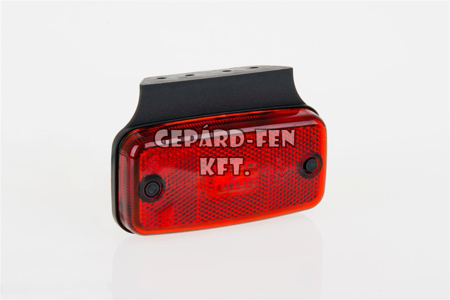 Szélességjelző 12-24V téglalap alakú piros 4 LED-es +tartó 110mm x 75mm (FT-19C+K LED)