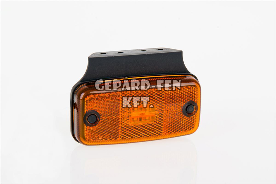 Szélességjelző 12-24V téglalap alakú sárga 4 LED-es +tartó 110mm x 75mm (FT-19Z+K LED)