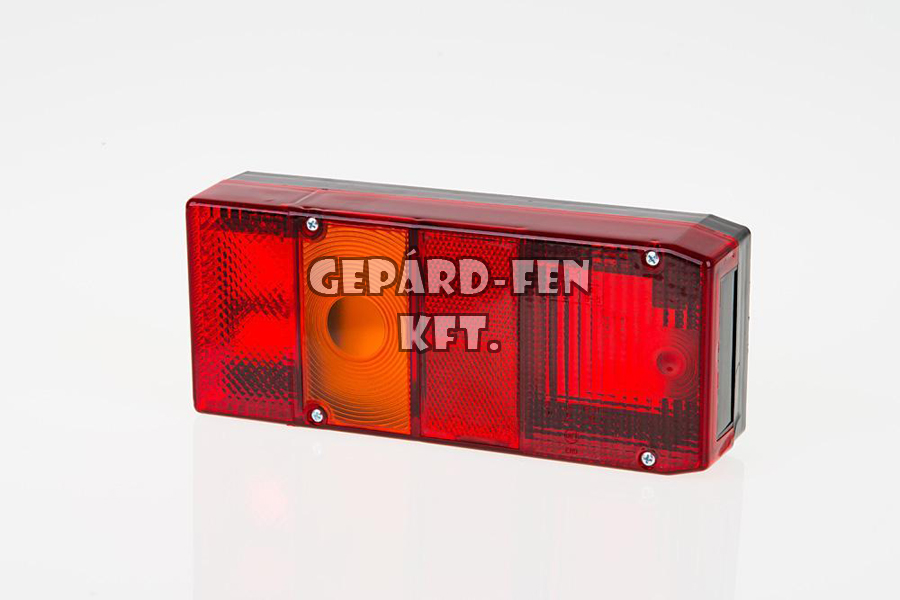 Hátsólámpa 4 kamrás BAL oldal + köd + rendszámvilágítás 240mm x 100mm x 57mm (FT-002L)